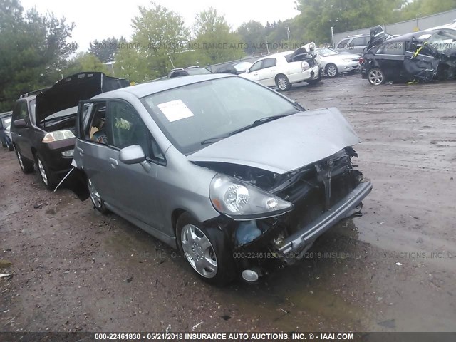 JHMGD38697S012139 - 2007 HONDA FIT S GRAY photo 1