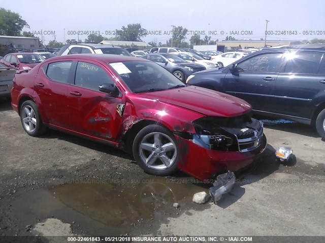 1C3CDZEG9CN206912 - 2012 DODGE AVENGER SXT RED photo 1