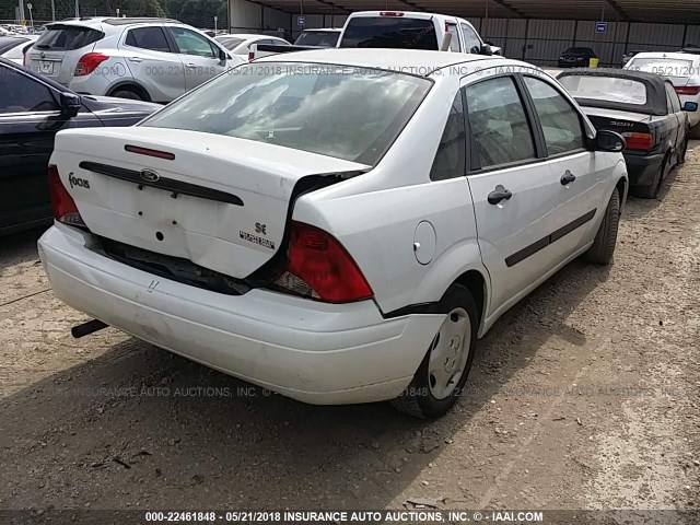 1FAFP33P23W339558 - 2003 FORD FOCUS LX WHITE photo 4