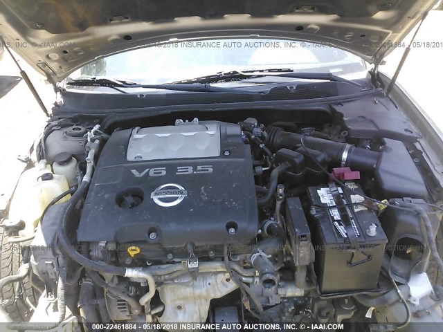 1N4BA41E28C826825 - 2008 NISSAN MAXIMA SE/SL GRAY photo 10