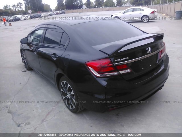 2HGFB6E58EH700056 - 2014 HONDA CIVIC SI BLACK photo 3