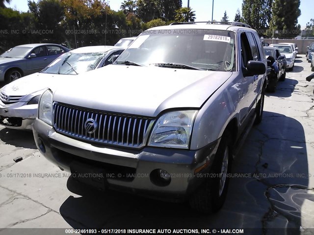 4M2ZU66W14ZJ00159 - 2004 MERCURY MOUNTAINEER  BEIGE photo 2