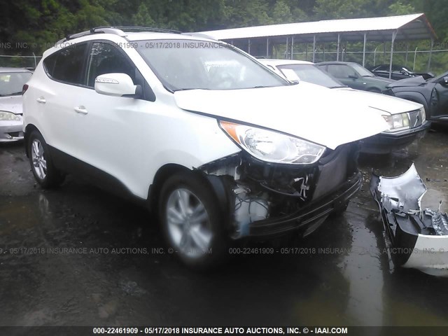 KM8JU3AC5DU709648 - 2013 HYUNDAI TUCSON GLS/LIMITED WHITE photo 1