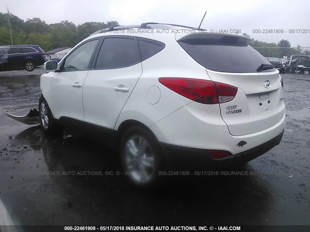 KM8JU3AC5DU709648 - 2013 HYUNDAI TUCSON GLS/LIMITED თეთრი ფოტო 3