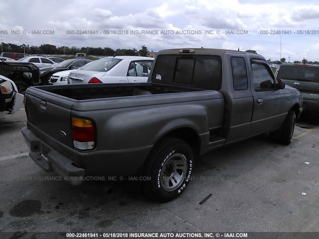 1FTYR14U2WTA34024 - 1998 FORD RANGER SUPER CAB GRAY photo 4