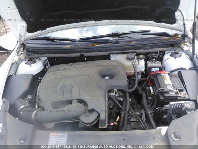 1G1ZE5EUXCF134011 - 2012 CHEVROLET MALIBU LTZ თეთრი ფოტო 10