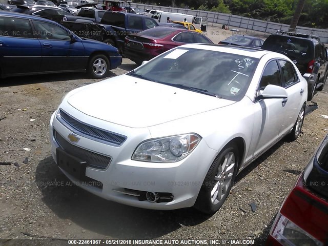 1G1ZE5EUXCF134011 - 2012 CHEVROLET MALIBU LTZ თეთრი ფოტო 2