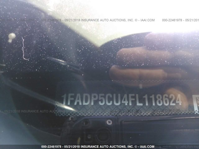 1FADP5CU4FL118624 - 2015 FORD C-MAX PREMIUM SEL BLACK photo 9