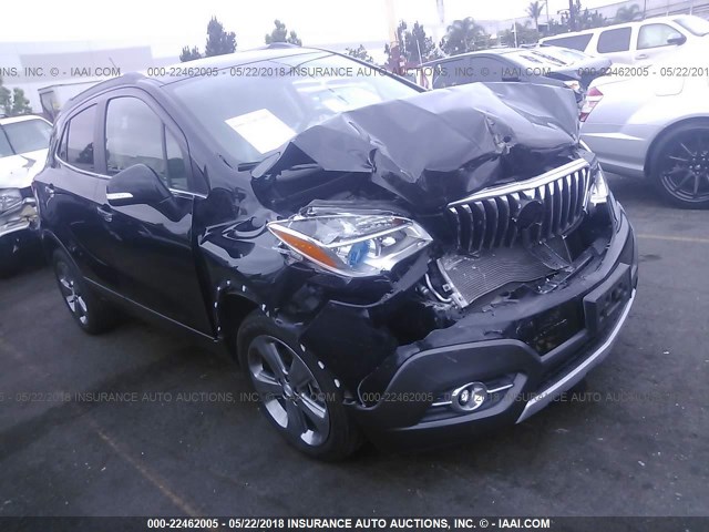 KL4CJFSB2EB591451 - 2014 BUICK ENCORE CONVENIENCE BLACK photo 1