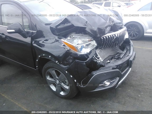 KL4CJFSB2EB591451 - 2014 BUICK ENCORE CONVENIENCE BLACK photo 6