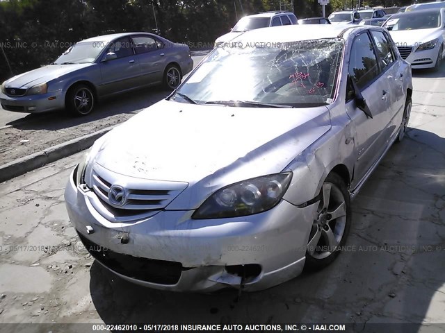 JM1BK144161478114 - 2006 MAZDA 3 HATCHBACK SILVER photo 2