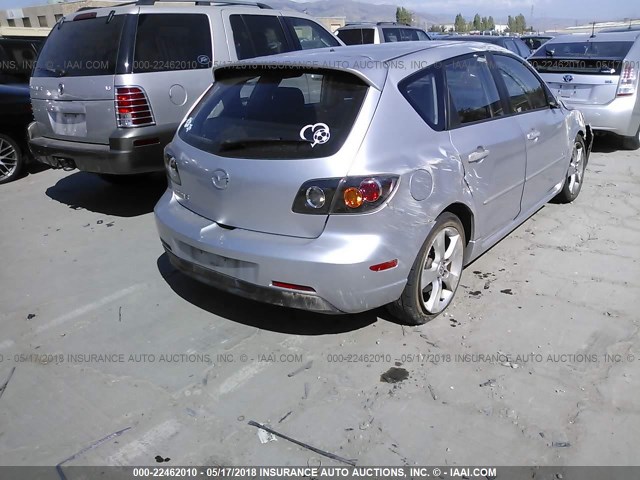 JM1BK144161478114 - 2006 MAZDA 3 HATCHBACK SILVER photo 4