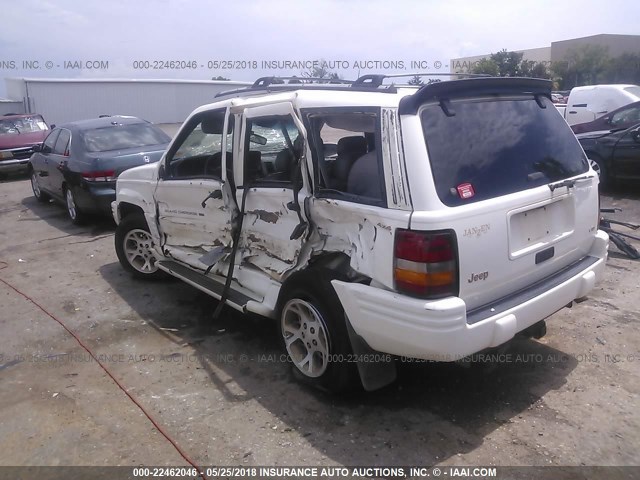 1J4GZ78Y3VC514349 - 1997 JEEP GRAND CHEROKEE LIMITED/ORVIS WHITE photo 3