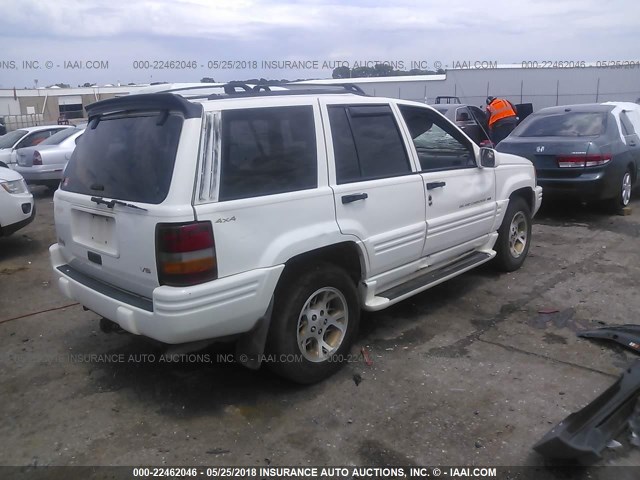 1J4GZ78Y3VC514349 - 1997 JEEP GRAND CHEROKEE LIMITED/ORVIS WHITE photo 4