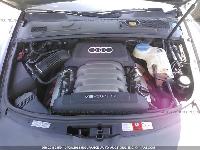 WAUDH74F47N129886 - 2007 AUDI A6 3.2 QUATTRO BLACK photo 10