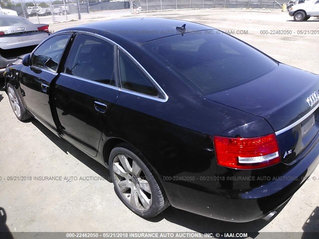 WAUDH74F47N129886 - 2007 AUDI A6 3.2 QUATTRO BLACK photo 3