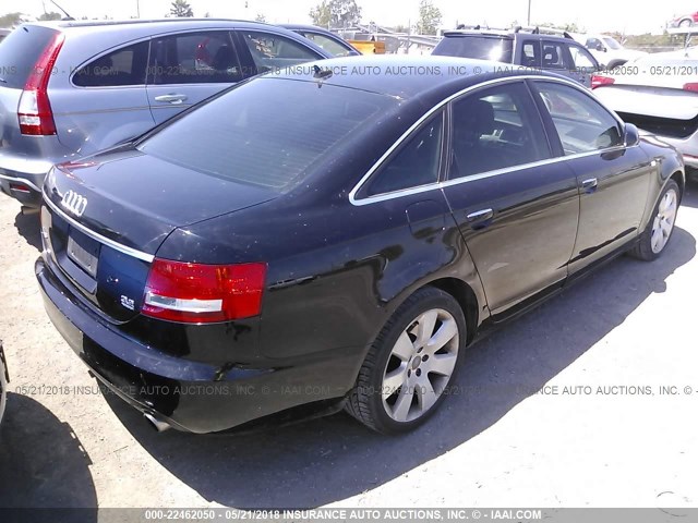 WAUDH74F47N129886 - 2007 AUDI A6 3.2 QUATTRO BLACK photo 4