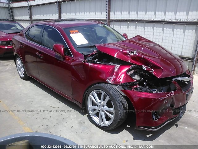 JTHBE262675017217 - 2007 LEXUS IS 350 RED photo 1