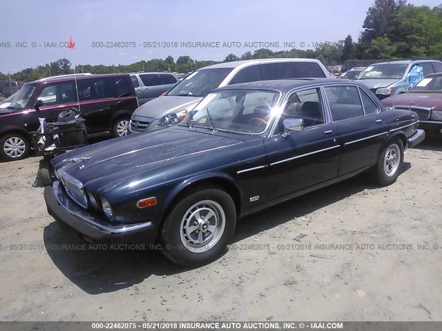 SAJAV1346GC454175 - 1986 JAGUAR XJ6 BLUE photo 2