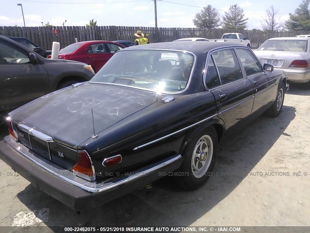 SAJAV1346GC454175 - 1986 JAGUAR XJ6 BLUE photo 4