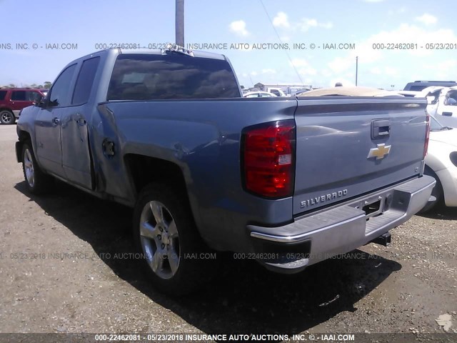 1GCRCREC7GZ166009 - 2016 CHEVROLET SILVERADO C1500 LT Light Blue photo 3