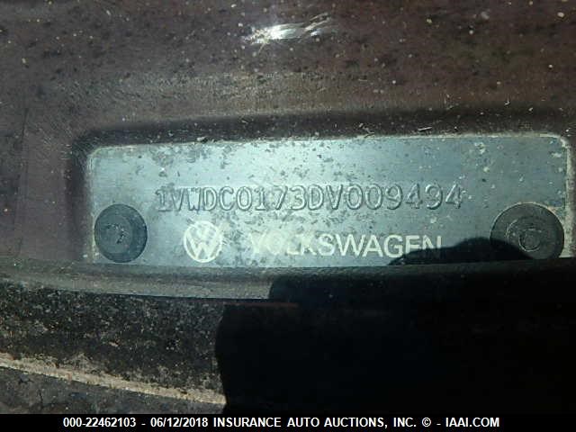 1VWDC0173DV009494 - 1983 VOLKSWAGEN RABBIT GTI SPORT BLACK photo 9