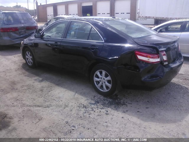 4T1BF3EK1AU113383 - 2010 TOYOTA CAMRY SE/LE/XLE BLACK photo 3