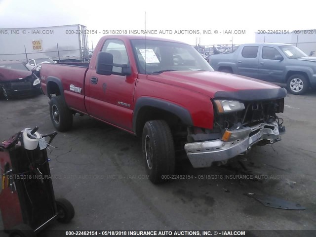 1GCHK24U25E260027 - 2005 CHEVROLET SILVERADO K2500 HEAVY DUTY RED photo 1