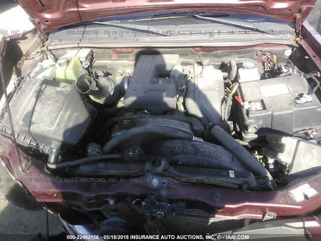 1GCDT33E488228226 - 2008 CHEVROLET COLORADO LT RED photo 10