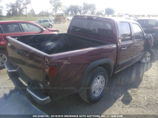 1GCDT33E488228226 - 2008 CHEVROLET COLORADO LT RED photo 4