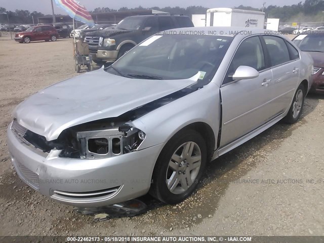 2G1WB5E37E1163706 - 2014 CHEVROLET IMPALA LIMITED LT SILVER photo 2