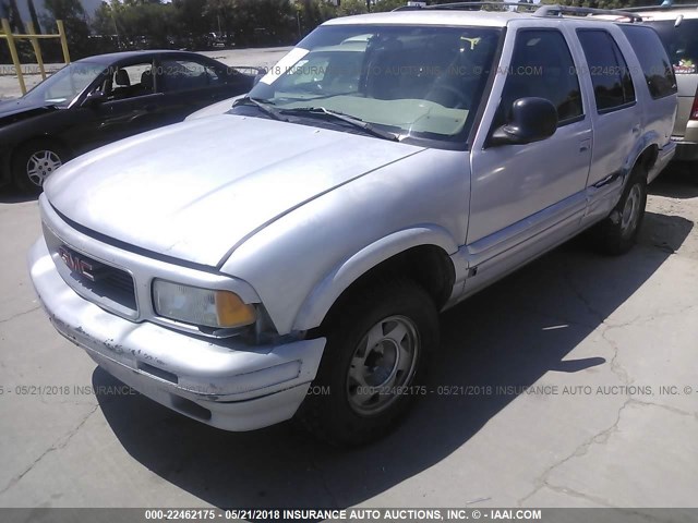 1GKCS13W8S2559644 - 1995 GMC JIMMY GRAY photo 2