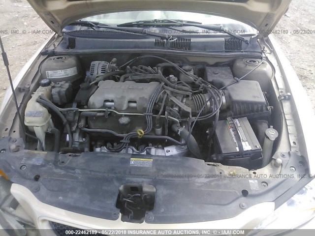 1G2NF52E94M607110 - 2004 PONTIAC GRAND AM SE1 GOLD photo 10