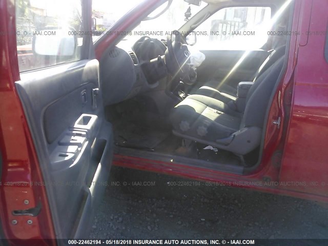 1N6ED27Y84C463877 - 2004 NISSAN FRONTIER CREW CAB XE V6 RED photo 5