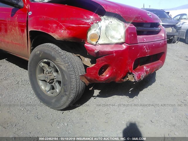 1N6ED27Y84C463877 - 2004 NISSAN FRONTIER CREW CAB XE V6 RED photo 6
