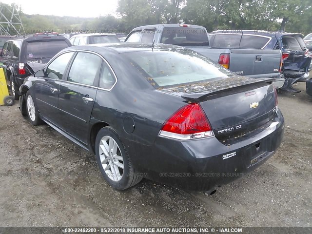 2G1WC5E35F1111232 - 2015 CHEVROLET IMPALA LIMITED LTZ GRAY photo 3