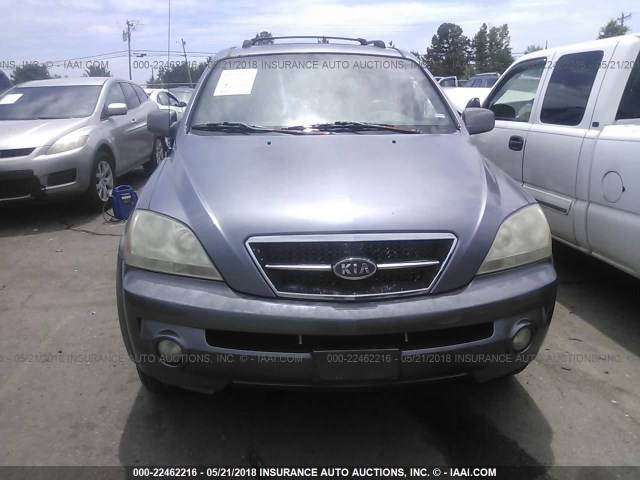 KNDJD733535063304 - 2003 KIA SORENTO EX/LX GRAY photo 6