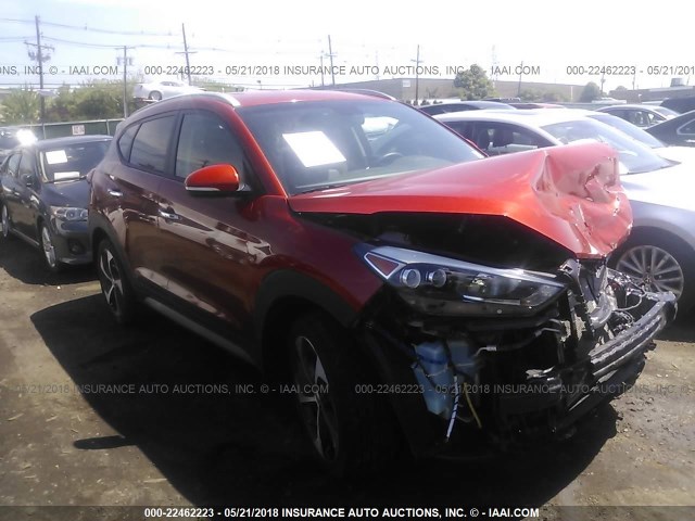 KM8J3CA24HU309337 - 2017 HYUNDAI TUCSON LIMITED/SPORT AND ECO/SE ORANGE photo 1