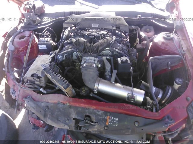 2G1FA1E30D9232005 - 2013 CHEVROLET CAMARO LS RED photo 10