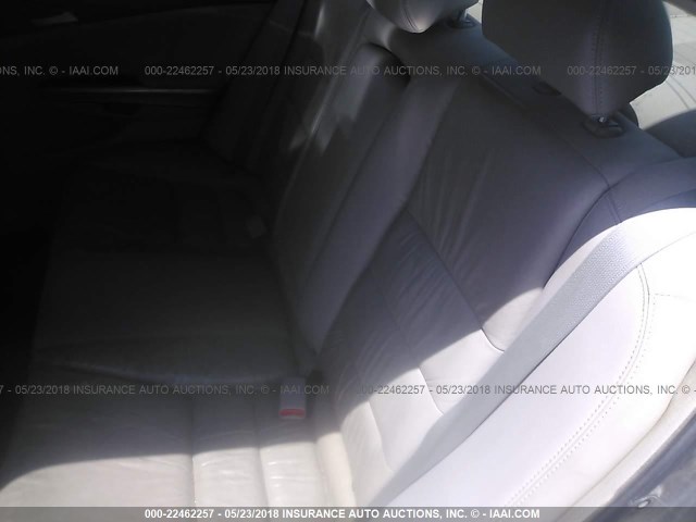 1HGCP26848A166109 - 2008 HONDA ACCORD EXL GRAY photo 8