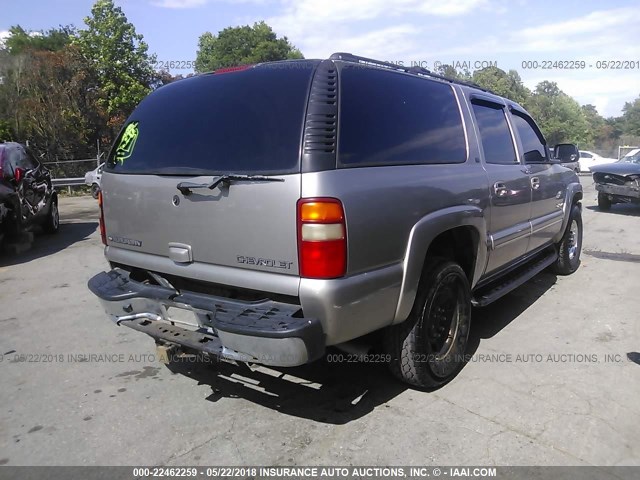 3GNGK26U72G190934 - 2002 CHEVROLET SUBURBAN K2500 Pewter photo 4