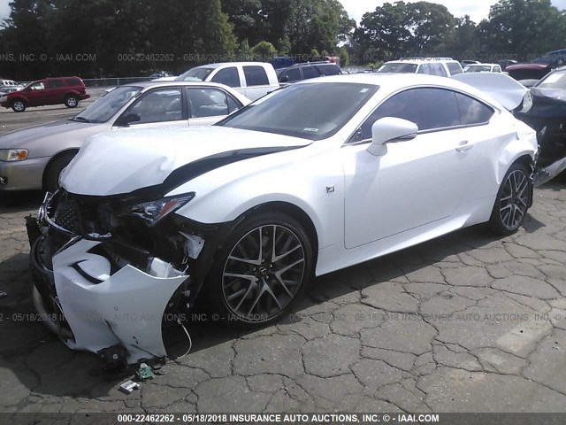 JTHHE5BC1H5017377 - 2017 LEXUS RC 350 WHITE photo 2