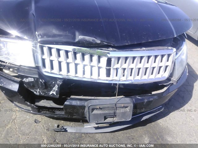 3LNHM28TX7R609944 - 2007 LINCOLN MKZ BLACK photo 6