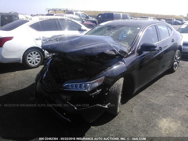 19UUB2F79FA019775 - 2015 ACURA TLX ADVANCE BLACK photo 2