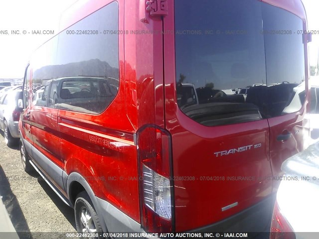 1FMZK1CG6GKB48566 - 2016 FORD TRANSIT T-150 RED photo 3