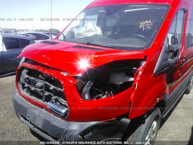 1FMZK1CG6GKB48566 - 2016 FORD TRANSIT T-150 RED photo 6