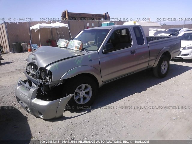 1N6DD26T74C427857 - 2004 NISSAN FRONTIER KING CAB XE GRAY photo 2