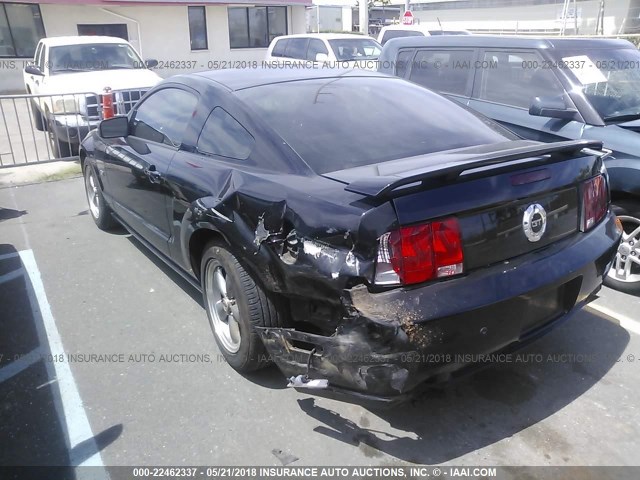 1ZVFT82H465225081 - 2006 FORD MUSTANG GT BLACK photo 3