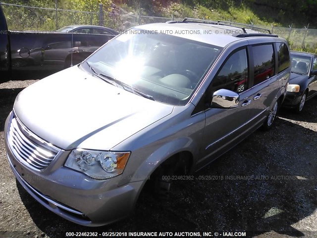 2C4RC1CG1FR554840 - 2015 CHRYSLER TOWN & COUNTRY TOURING L SILVER photo 2