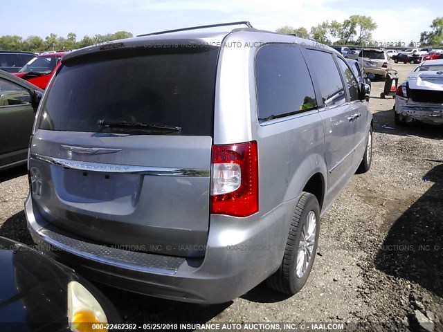 2C4RC1CG1FR554840 - 2015 CHRYSLER TOWN & COUNTRY TOURING L SILVER photo 4